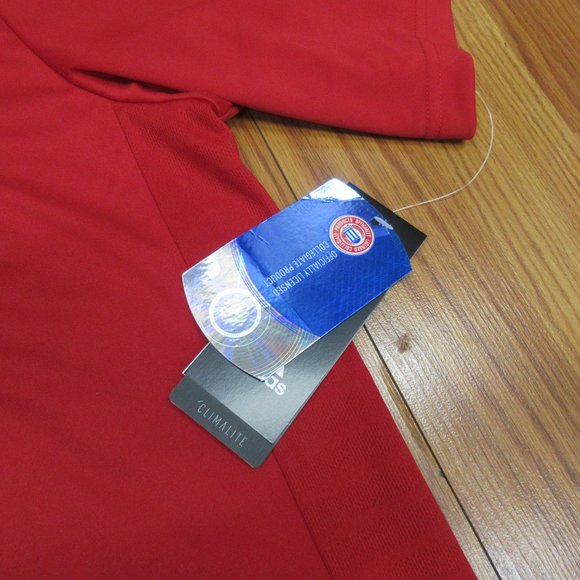 NEW! NEBRASKA CORNHUSKERS ADIDAS CLIMALITE POLO SHI TEAM COLORS Sz X-LARGE, XL - Picture 2 of 3